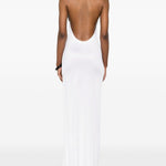 Abito lungo scollo americano Cleo in bianco The Andamane - donna 