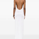 Abito lungo scollo americano Cleo in bianco The Andamane - donna 
