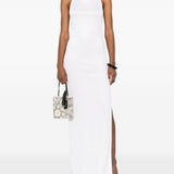 Abito lungo scollo americano Cleo in bianco The Andamane - donna 