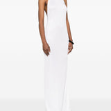 Abito lungo scollo americano Cleo in bianco The Andamane - donna 