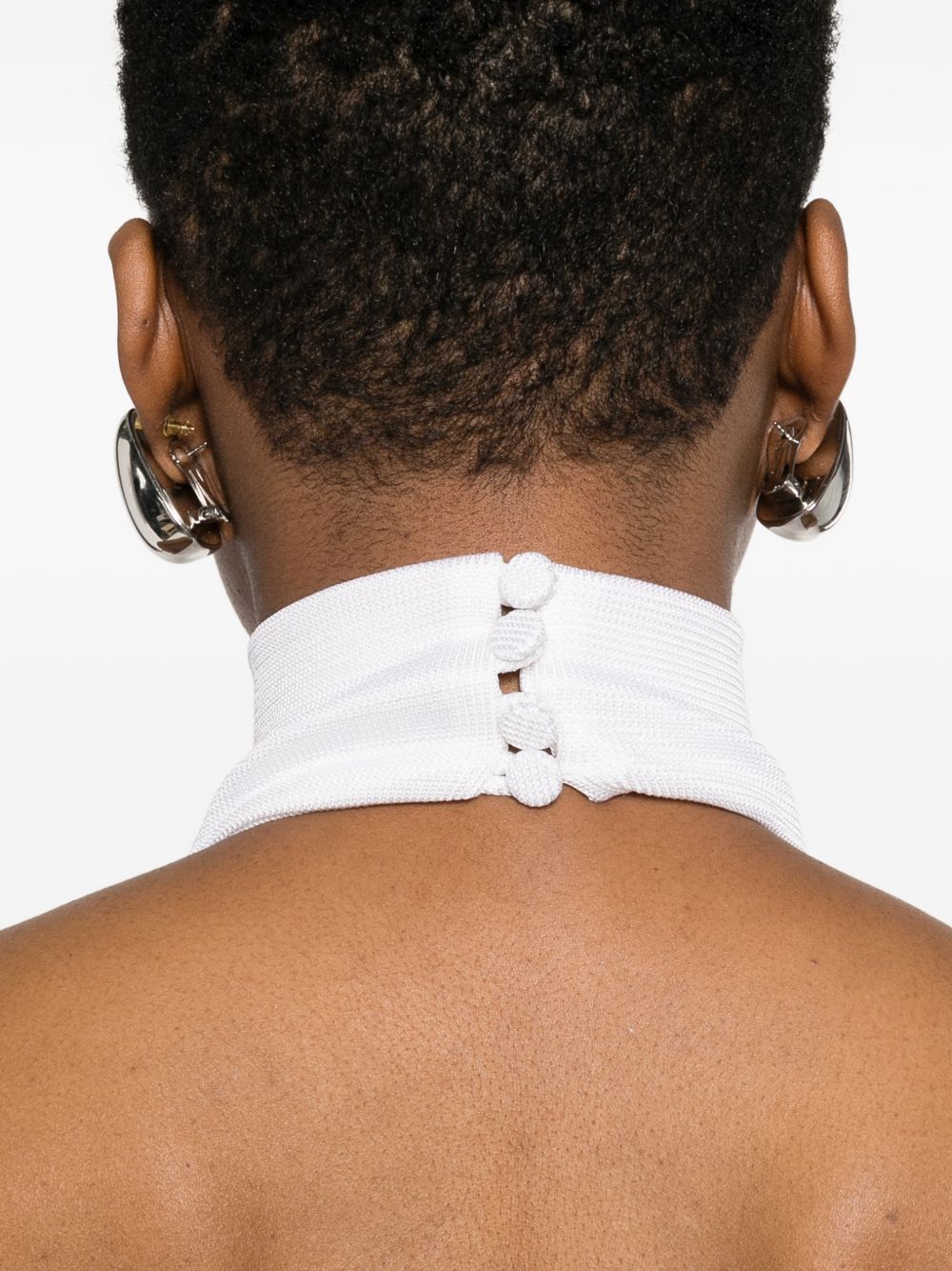 Abito lungo scollo americano Cleo in bianco The Andamane - donna 