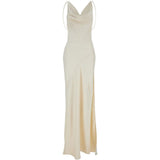 Abito con scollo a scialle in avorio The Andamane - donna 