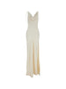 The Andamane ivory shawl neck dress - women