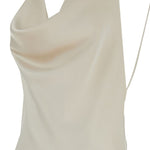 Abito con scollo a scialle in avorio The Andamane - donna 