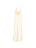 Shawl-neck dress in light yellow The Andamane - women