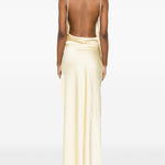Abito con scollo a scialle in giallo chiaro The Andamane - donna 