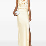 Abito con scollo a scialle in giallo chiaro The Andamane - donna 