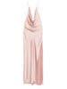 The Andamane pink shawl neck dress - women