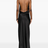 Abito con scollo a scialle in nero The Andamane - donna 