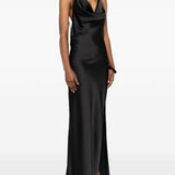 Abito con scollo a scialle in nero The Andamane - donna 