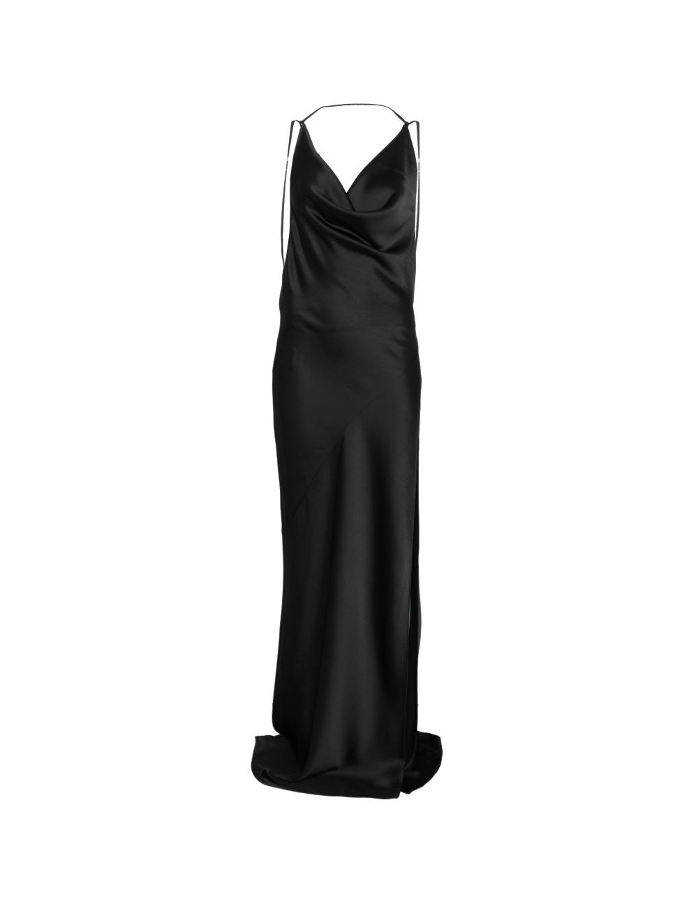 Abito con scollo a scialle in nero The Andamane - donna 