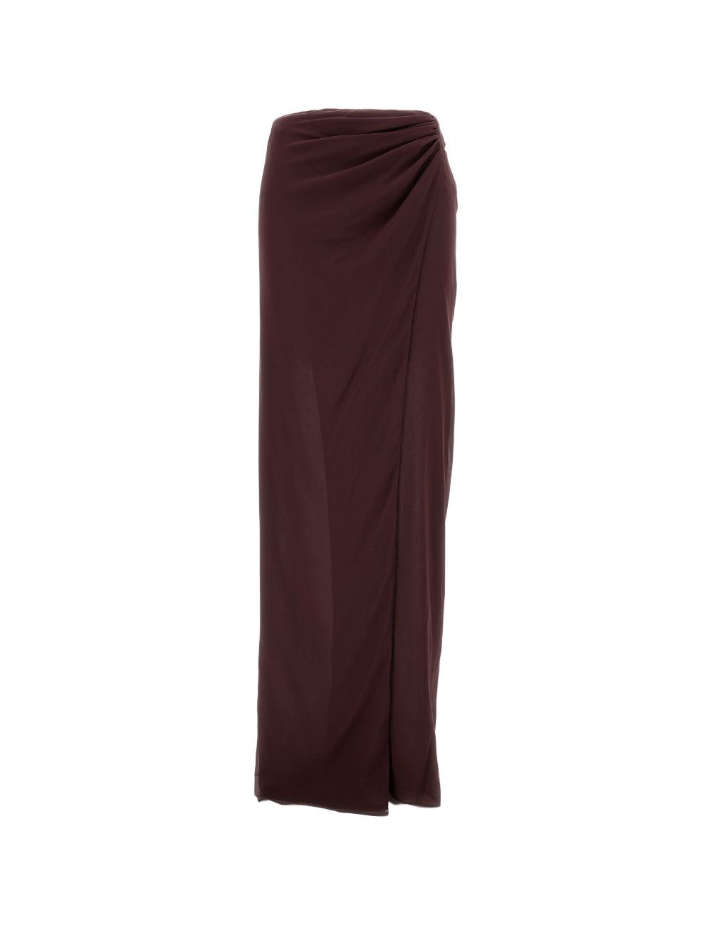 Gonna Phoebe con arricciatura in marrone the andamane - donna 
