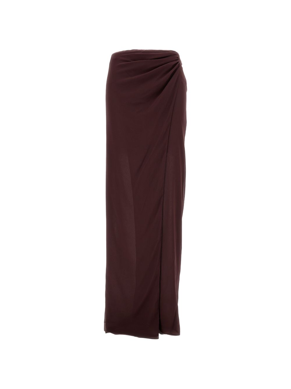 Gonna Phoebe con arricciatura in marrone the andamane - donna 