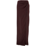 Gonna Phoebe con arricciatura in marrone the andamane - donna 