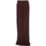 Gonna Phoebe con arricciatura in marrone the andamane - donna 