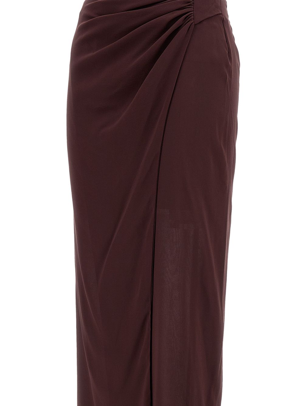 Gonna Phoebe con arricciatura in marrone the andamane - donna 
