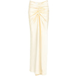 Gonna Iris con arricciatura in giallo chiaro the andamane - donna 