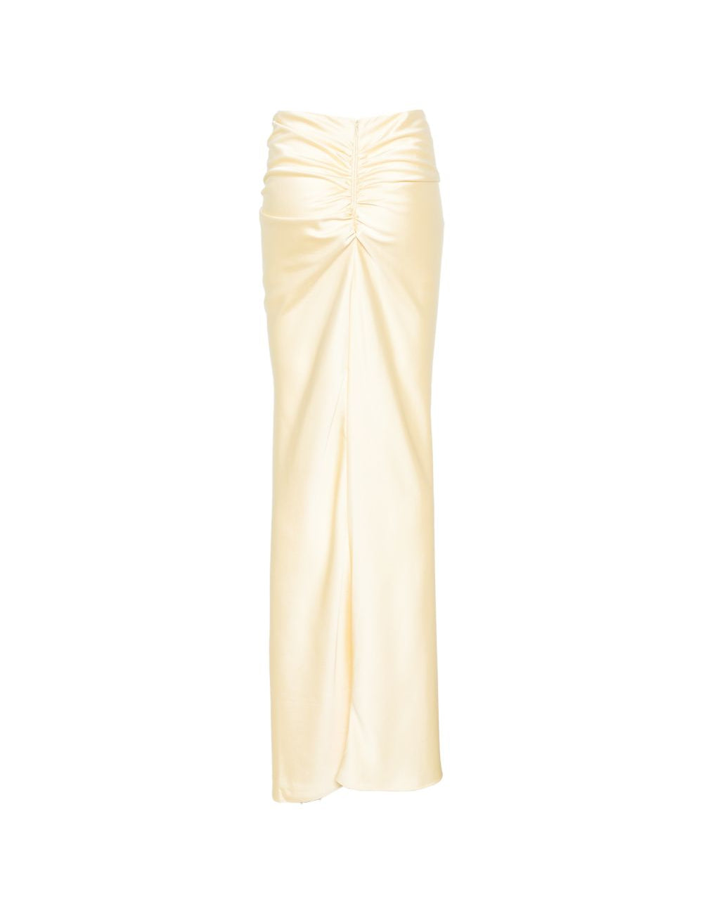 Gonna Iris con arricciatura in giallo chiaro the andamane - donna 