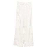 Pantaloni con pinces in bianco the andamane - donna 