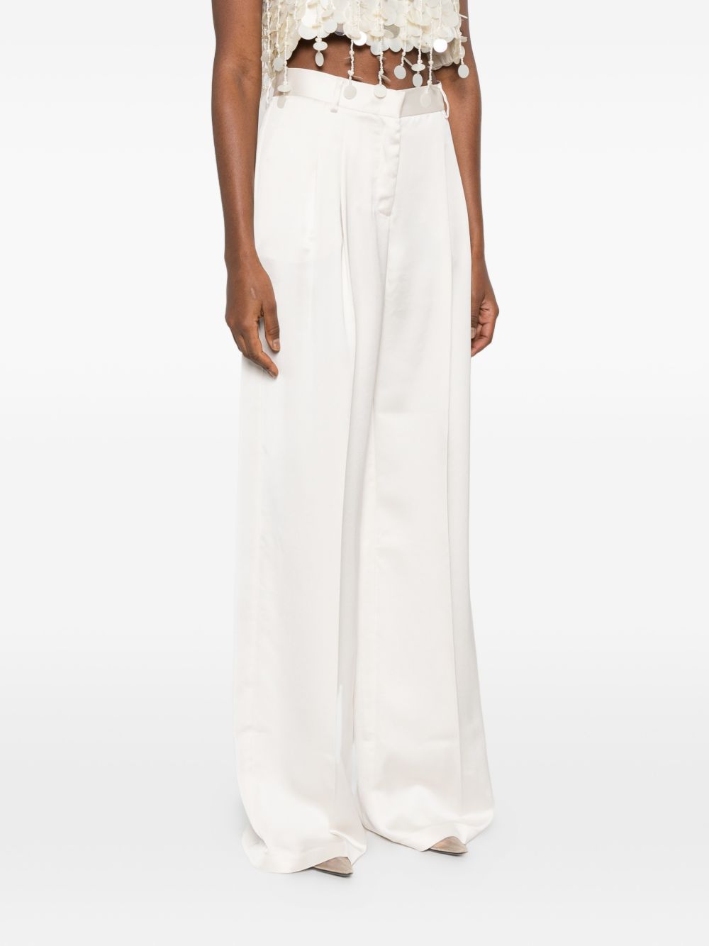Pantaloni con pinces in bianco the andamane - donna 