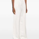 Pantaloni con pinces in bianco the andamane - donna 