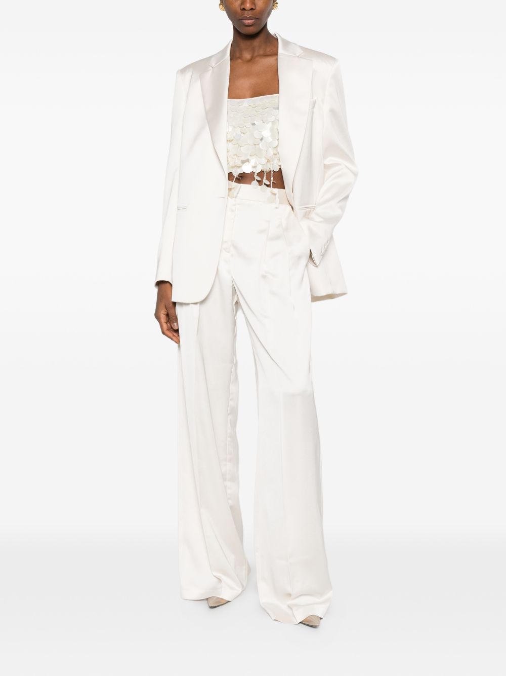 Pantaloni con pinces in bianco the andamane - donna 