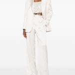 Pantaloni con pinces in bianco the andamane - donna 