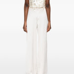 Pantaloni con pinces in bianco the andamane - donna 