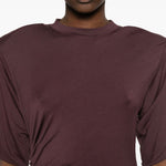 Body lennox con dettagli arricciati in borgogna The andamane - donna 