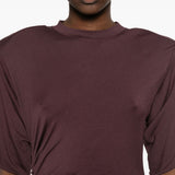 Body lennox con dettagli arricciati in borgogna The andamane - donna 