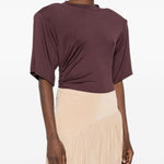 Body lennox con dettagli arricciati in borgogna The andamane - donna 