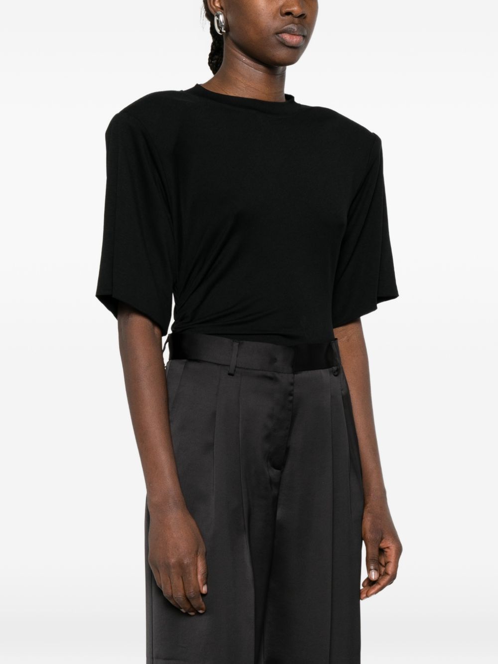 Tuta Drappeggiata Lennox in nero The andamane - donna 
