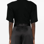 Tuta Drappeggiata Lennox in nero The andamane - donna 