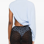 Body Serena drappeggiato in azzurro The andamane - donna 