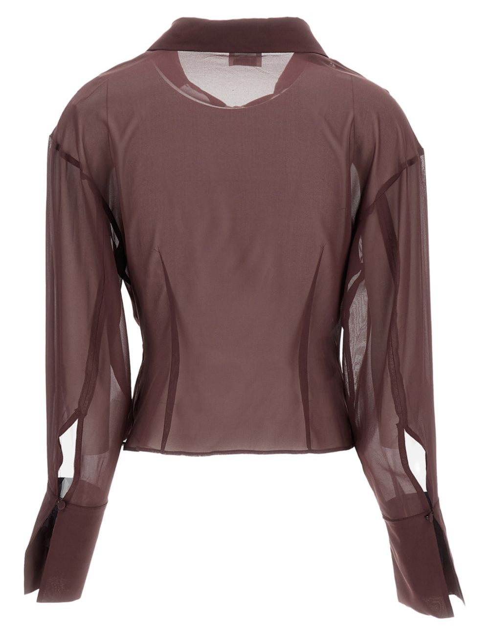 Blusa con scollo profondo in viola the andamane - donna 