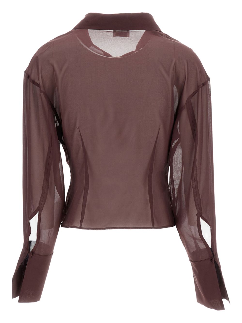 Blusa con scollo profondo in viola the andamane - donna 