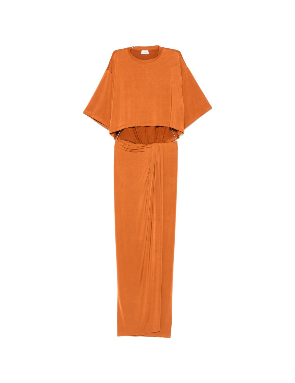 Abito drappeggiato con cut-out di Anja in arancione The andamane - donna 
