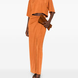Abito drappeggiato con cut-out di Anja in arancione The andamane - donna 