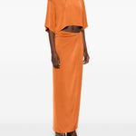 Abito drappeggiato con cut-out di Anja in arancione The andamane - donna 