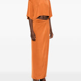 Abito drappeggiato con cut-out di Anja in arancione The andamane - donna 