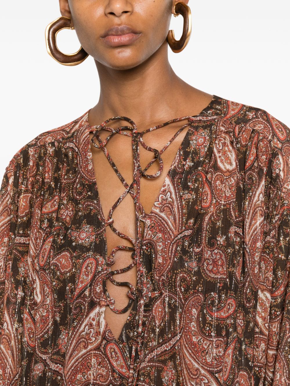 Abito multicolor con stampa paisley The andamane - donna 