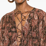 Abito multicolor con stampa paisley The andamane - donna 
