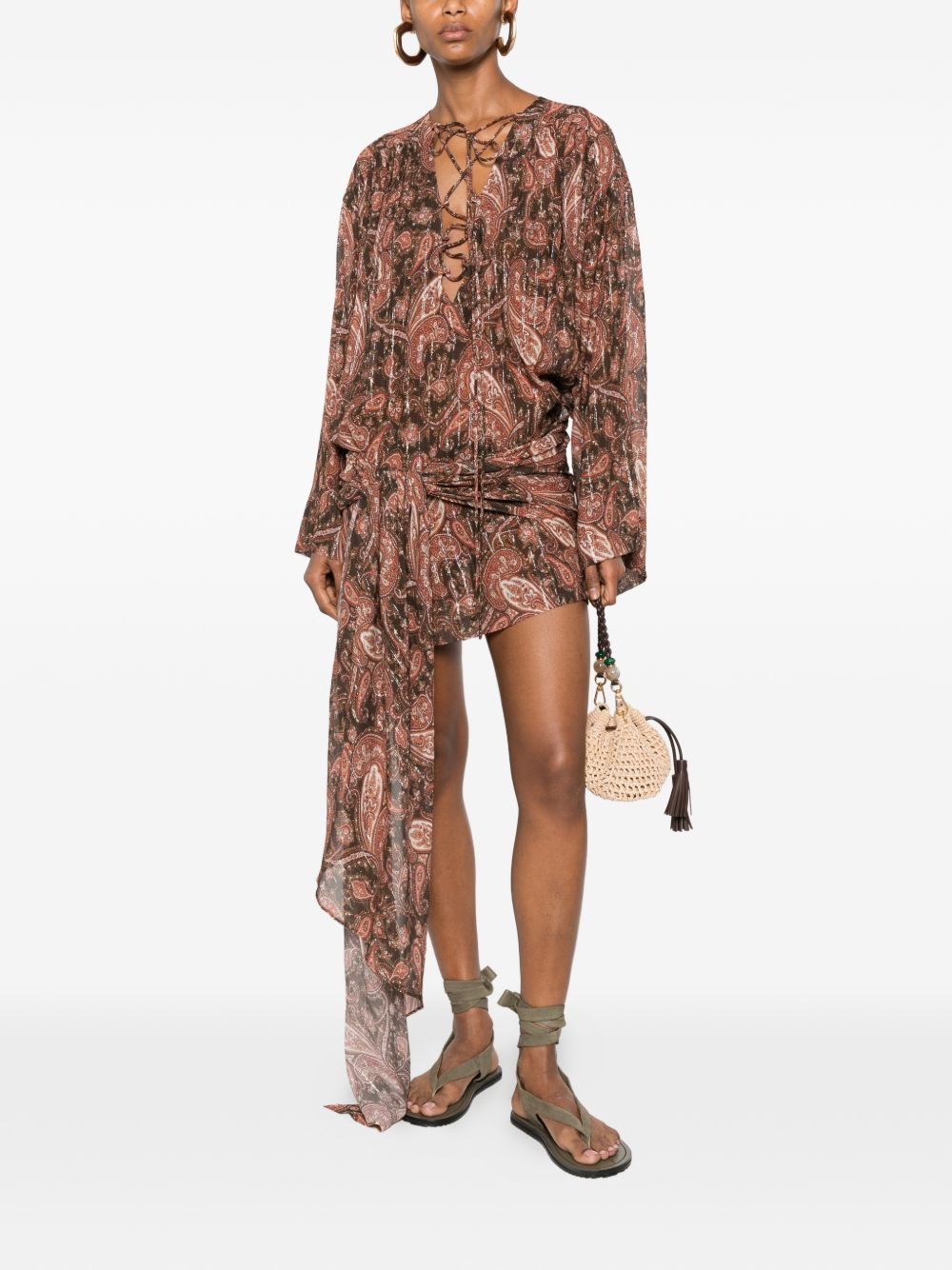 Abito multicolor con stampa paisley The andamane - donna 
