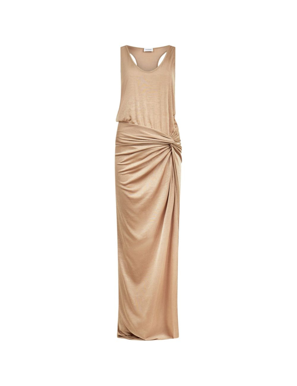 Abito lungo drappeggiato Juno color oro The andamane - donna 