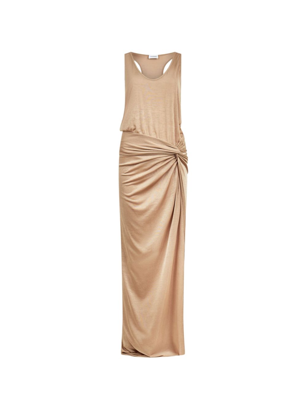 Abito lungo drappeggiato Juno color oro The andamane - donna 