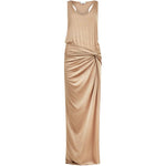 Abito lungo drappeggiato Juno color oro The andamane - donna 
