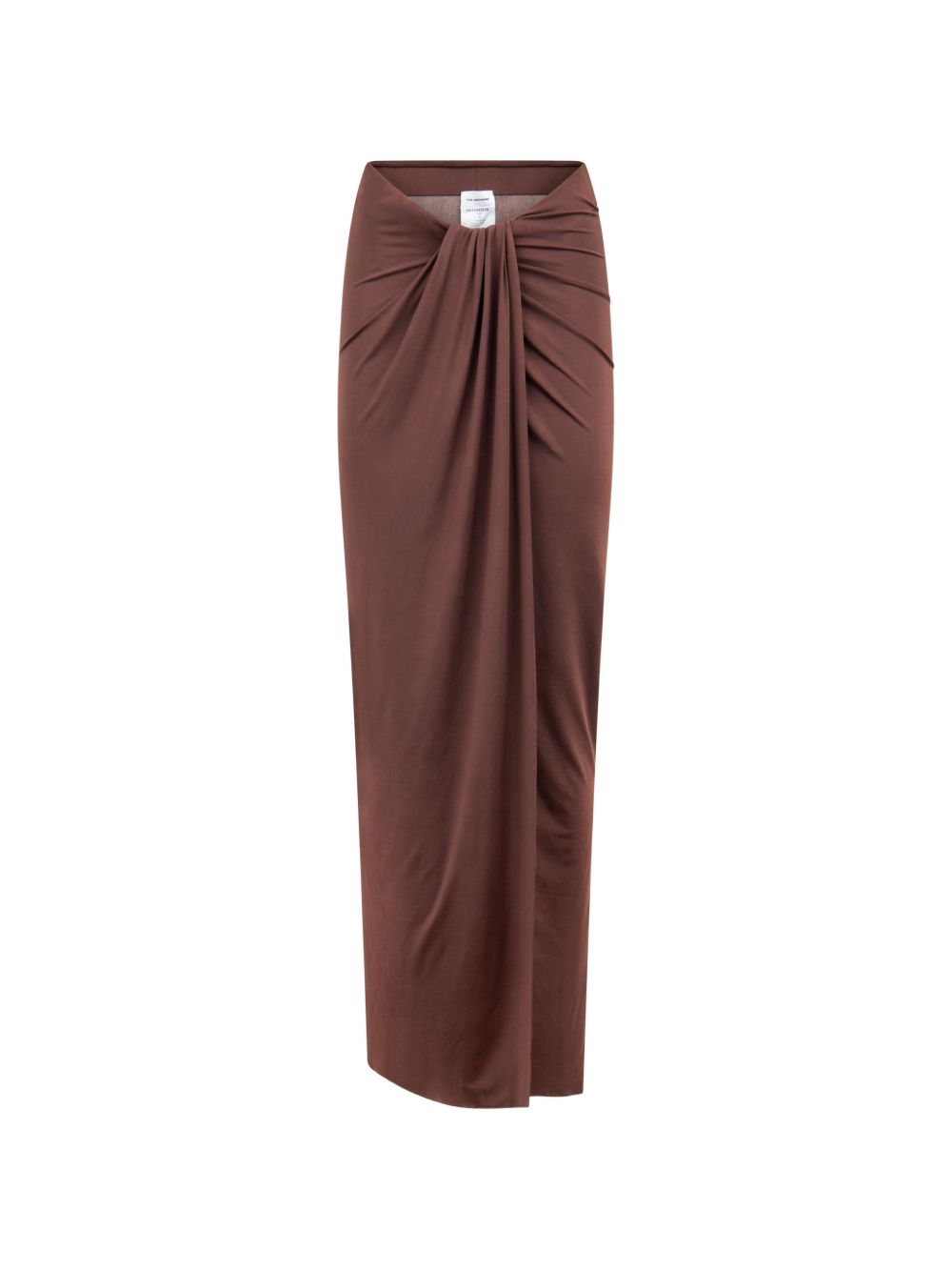 Gonna lunga drappeggiata anja in marrone The andamane - donna 