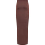 Gonna lunga drappeggiata anja in marrone The andamane - donna 