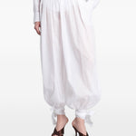 Pantaloni Noor con elastico in vita e chiusura a coulisse in bianco The andamane - donna 