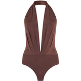 Body Zendaya drappeggiato in marrone The andamane - donna 